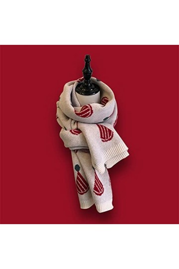 GRETD Foulard de Noël hiver tricoté épais écharpe chaude coréenne écharpe longue écharpe douce Color : C, Size : One size 