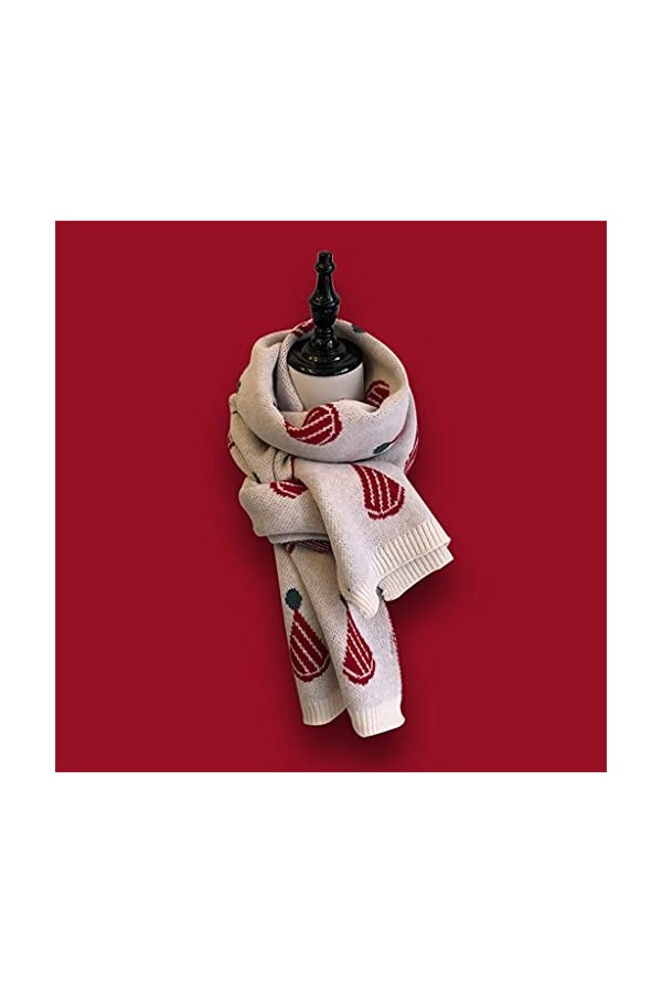 GRETD Foulard de Noël hiver tricoté épais écharpe chaude coréenne écharpe longue écharpe douce Color : C, Size : One size 