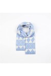 GRETD Écharpe tricotée en forme de diamant en forme de diamant, automne et hiver épaississant épaississement de foulard hiver
