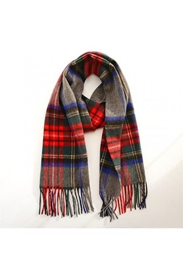 DVBXS Écharpe Hiver Gris Plaid Étroite Petite Écharpe Mode Lumière Chaude Châle Décontractée Foulards De Haute Qualité Access