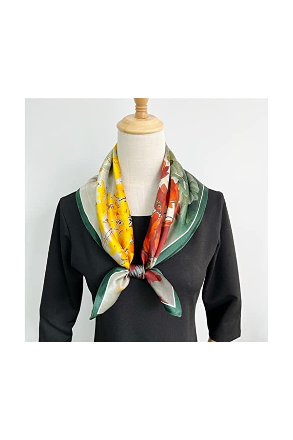 WYBFZTT-188 Écharpe en soie de mûrier de style coréen de style coréen Color : A, Size : One size 