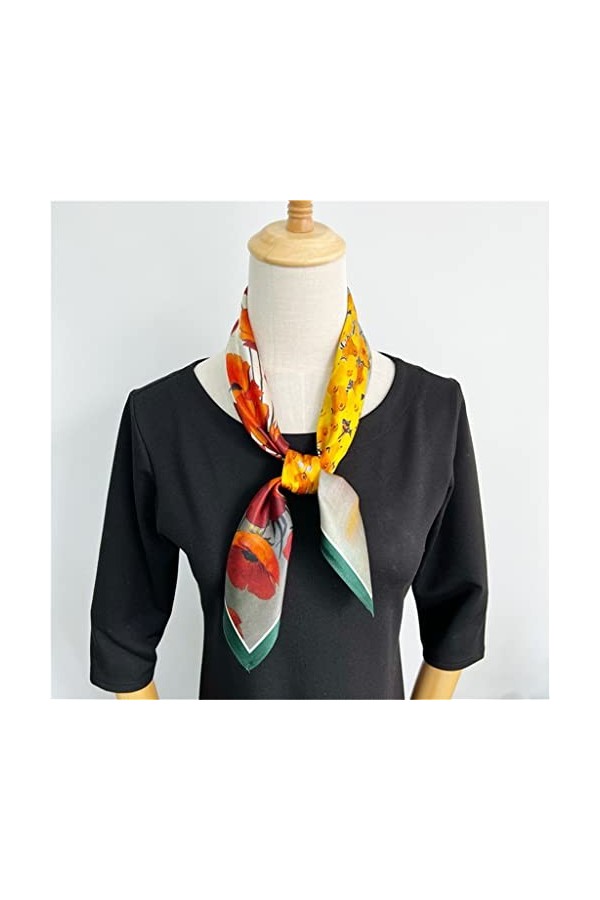 WYBFZTT-188 Écharpe en soie de mûrier de style coréen de style coréen Color : A, Size : One size 