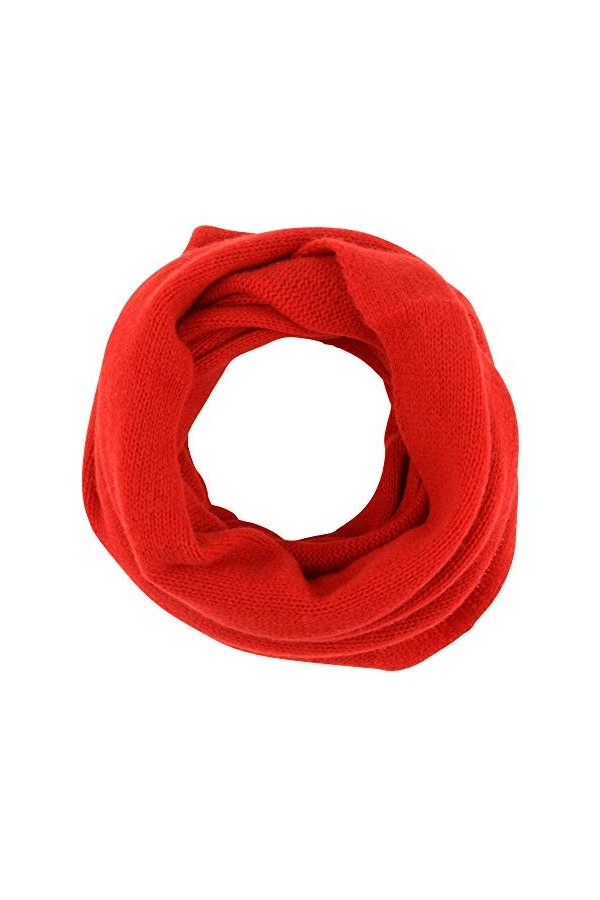 LES POULETTES - Echarpe Tube 100% Cachemire 4 Fils Volume Classics - Vert