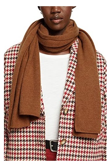ESPRIT 102EA1Q335 Écharpe Mode, Caramel, Taille Unique Femme