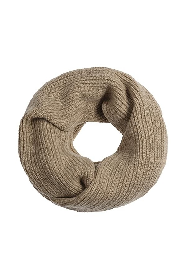 Eisbär Senen Loop Écharpe tricotée en cachemire, beige, taille unique