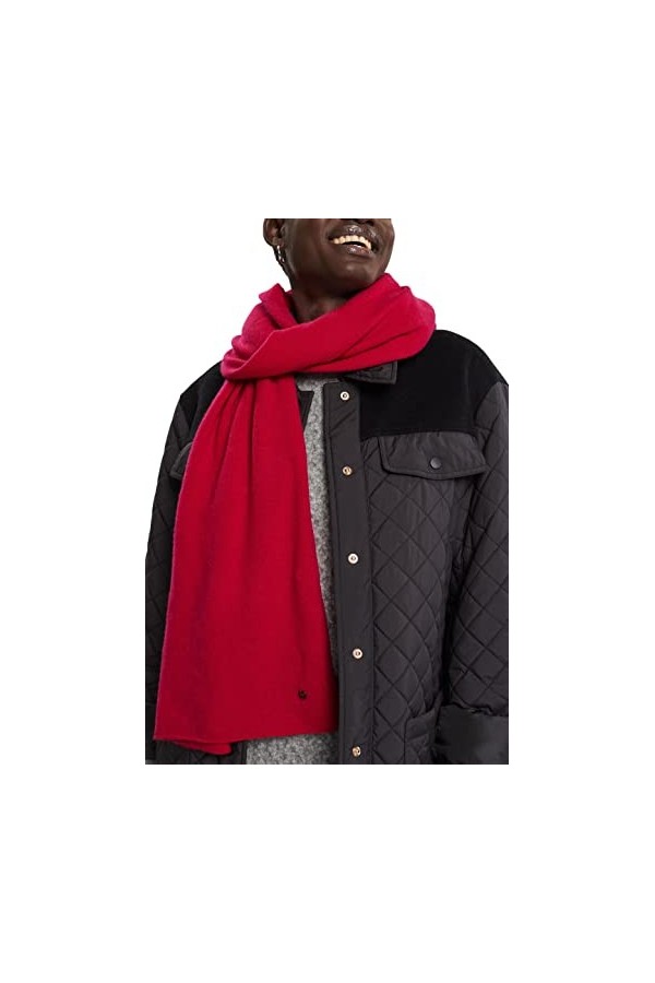ESPRIT 102Ea1Q335 Écharpe de Mode, 650/rose foncé, Taille Unique Femme