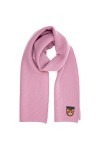 MOSCHINO femme Teddy bear écharpe en laine rosa