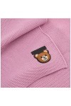 MOSCHINO femme Teddy bear écharpe en laine rosa