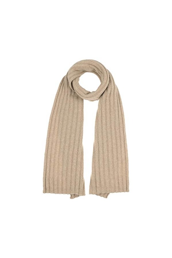 Lierys Echarpe en Cachemire Rovial Femme/Homme - Made in Italy écharpe pour lhiver laine automne-hiver - taille unique beige