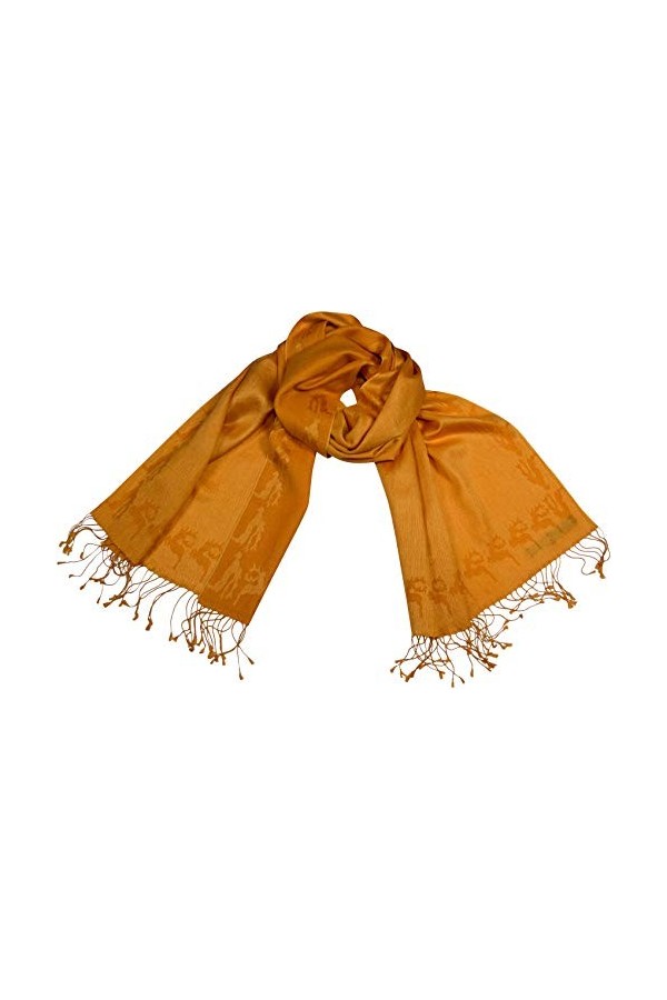 Shirin Sehan - Echarpe - Femme Orange mangue taille unique