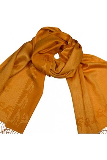 Shirin Sehan - Echarpe - Femme Orange mangue taille unique