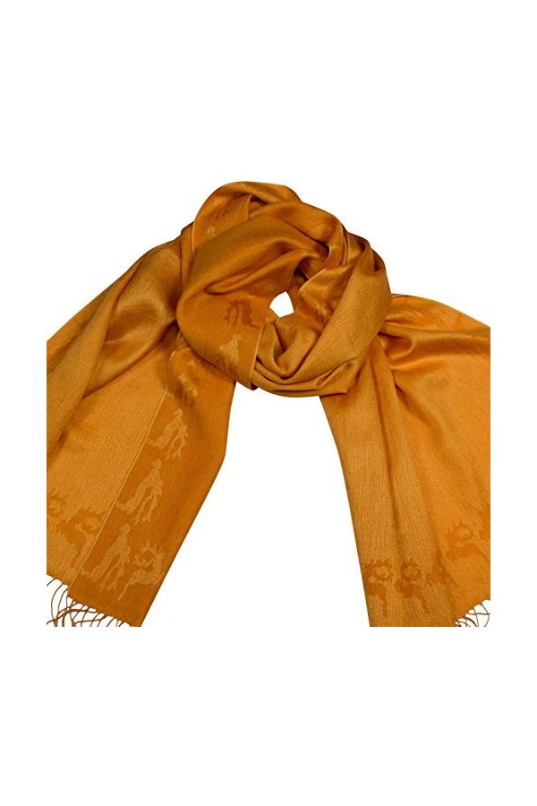 Shirin Sehan - Echarpe - Femme Orange mangue taille unique