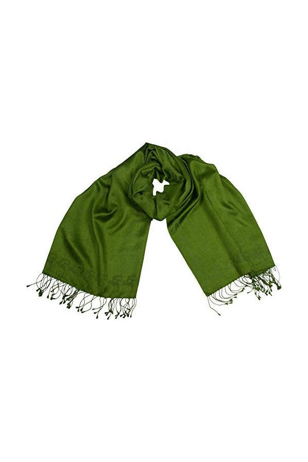 Shirin Sehan - Echarpe - Femme Vert olive taille unique