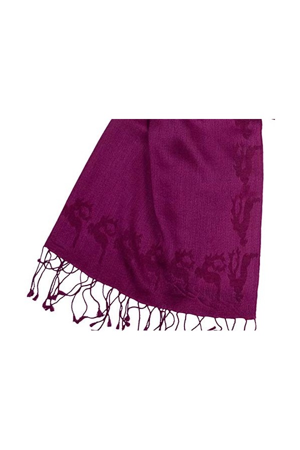 Shirin Sehan - Echarpe - Femme Rose magenta taille unique