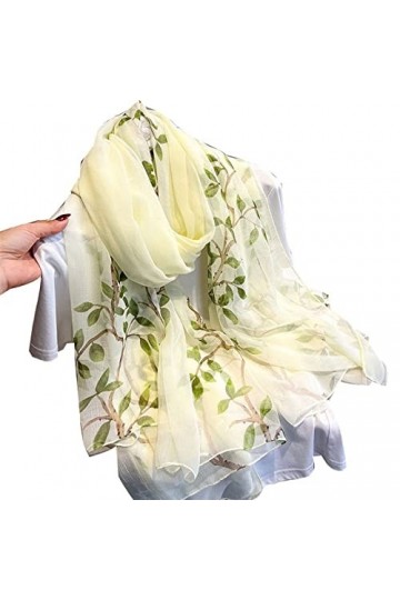 VEGALA Echarpes Femme Womens Scarves Summer Printed Silk Scarves Womens Shawl Wraps Oversized Womens Bandanas Bandanas Lon
