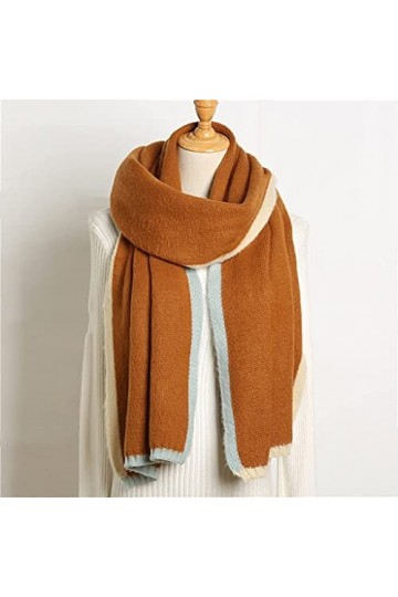 Echarpes en Cachemire pour Femmes Echarpe Plus épaisse Cape Echarpe Dame Hiver Automne Longue écharpe Chaude Femme Châle Cou