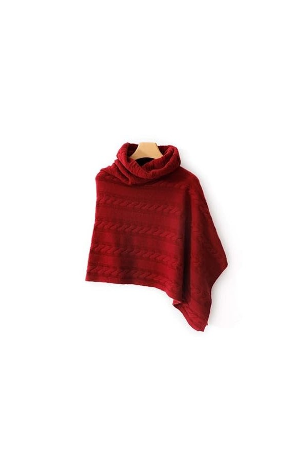 Châle irrégulier pur cachemire écharpe à lextérieur garder le cou au chaud épais col roulé couverture de voyage Cardigan fou