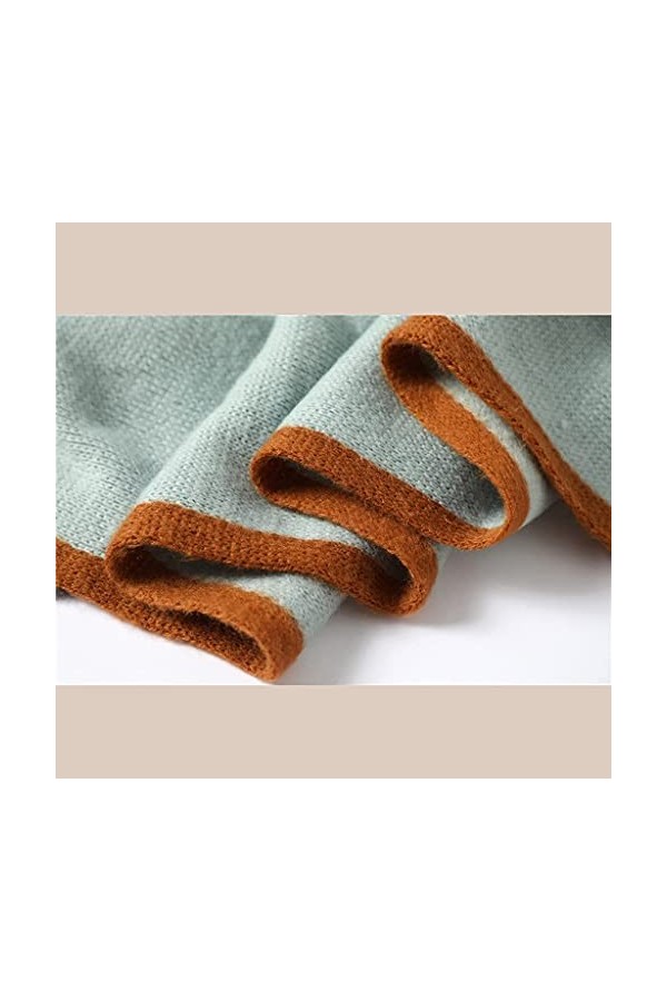 Femmes Cachemire Écharpes Cape Écharpe Dame Hiver Automne Longue Écharpe Chaude Femme Châle Écharpe Épaisse Couleur : Bleu， 