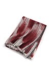 Foulard en Soie, Écharpes de Couverture pour Femmes Écharpe dhiver Chaud Doux Chunky Grandes Écharpes Châle à Rayures Coule