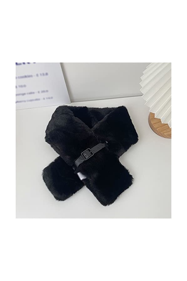 HLDETH Écharpe en hiver Foulard en peluche Écharpe Femmes Chaud Hiver Écharpe Femmes Coréen Mignon Soft Foulard Color : B, S