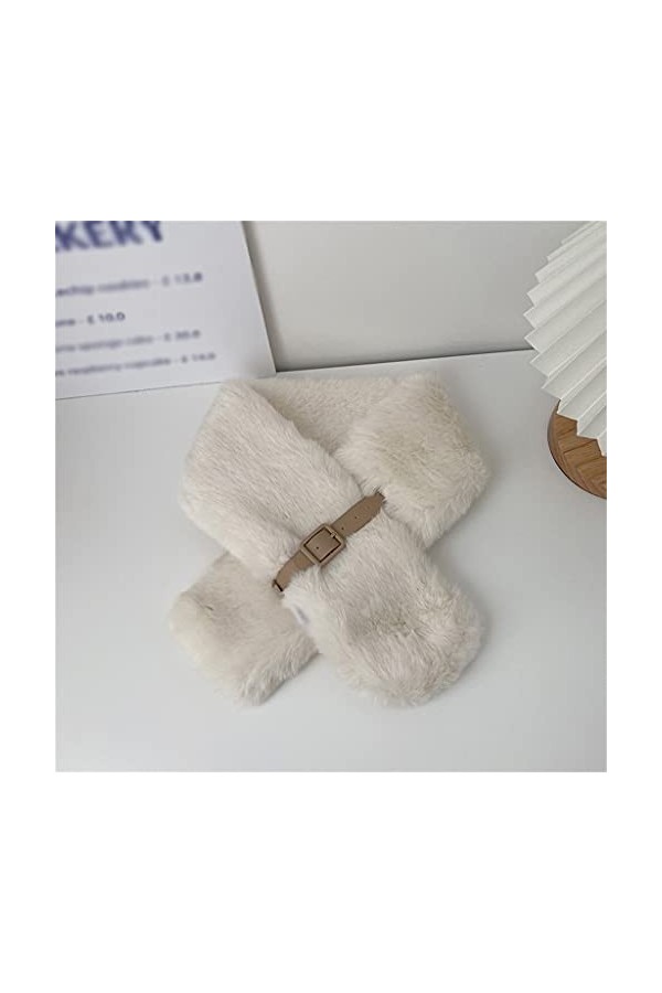 HLDETH Écharpe en hiver Foulard en peluche Écharpe Femmes Chaud Hiver Écharpe Femmes Coréen Mignon Soft Foulard Color : B, S