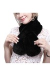 JTRHD Col Wrap Femme Écharpe en Peluche for Hommes et Femmes, bavette de Vison tissé à la Main for lautomne et lhiver Doux 