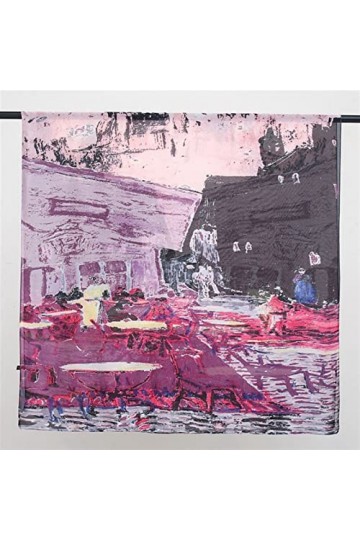 YWSZJ 180 * 90cm Femmes écharpe en Soie Peinture de Longues châles de Printemps et enveloppements for Les Dames Couvre-up de 