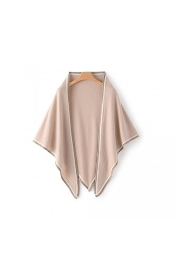 SZWH Châle Automne Hiver Cachemire écharpe Cou Protecteur épaule Femmes Tricot Triangle Chaud Cape Doux Enveloppement Cardiga