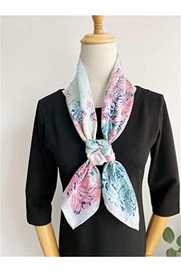 LZQDM Japonais Doux tempérament Beige de mûrier écharpe en Soie au Printemps et Automne for Femmes Color : A, Size : One Siz