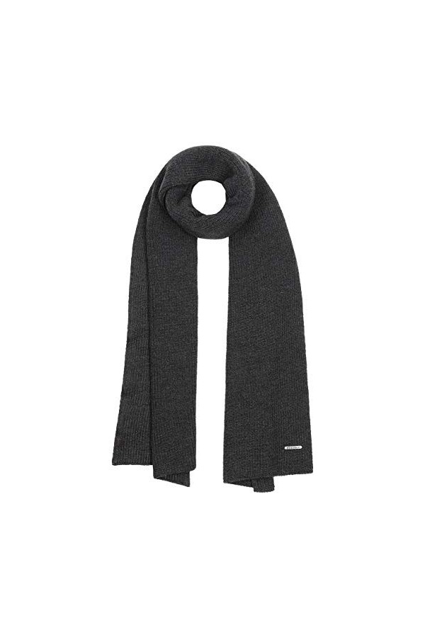 STETSON Echarpe Caledonia Merino Femme/Homme - Made in Italy echarpe en laine pour lhiver decontractee automne-hiver - taill