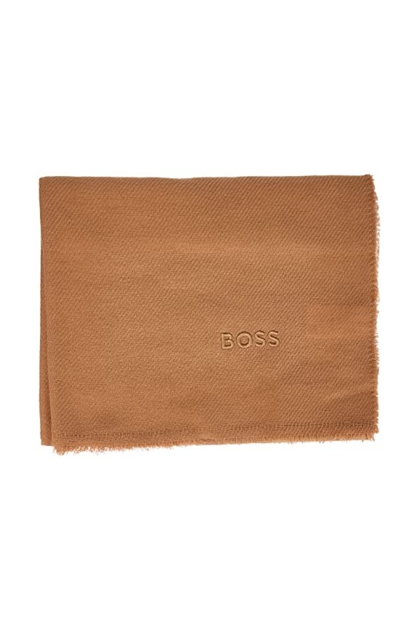 BOSS Lacore_1 Écharpe, Beige Moyen 260, Taille Unique Femme