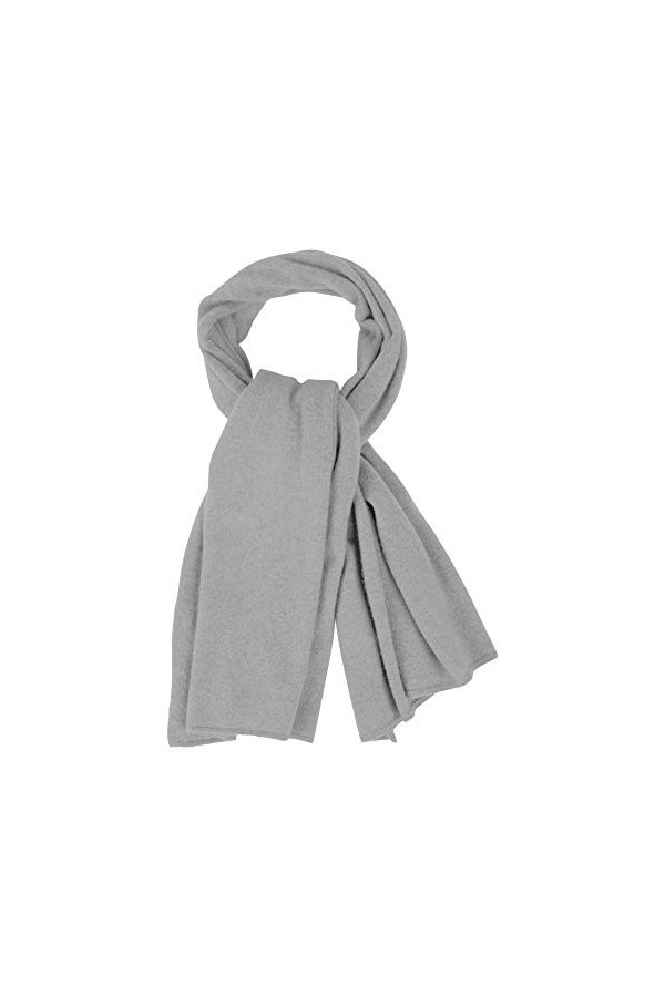 LES POULETTES - Echarpe Large 100% Cachemire 2 Fils - Gris clair