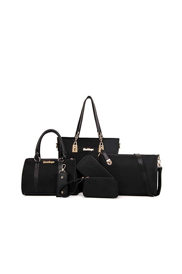 AlwaySky Femmes Nylon Sacs bandoulière 6 Pcs Sacs portés main Fonctionnel Sacs portés épaule Pochettes et clutches Bourse Por