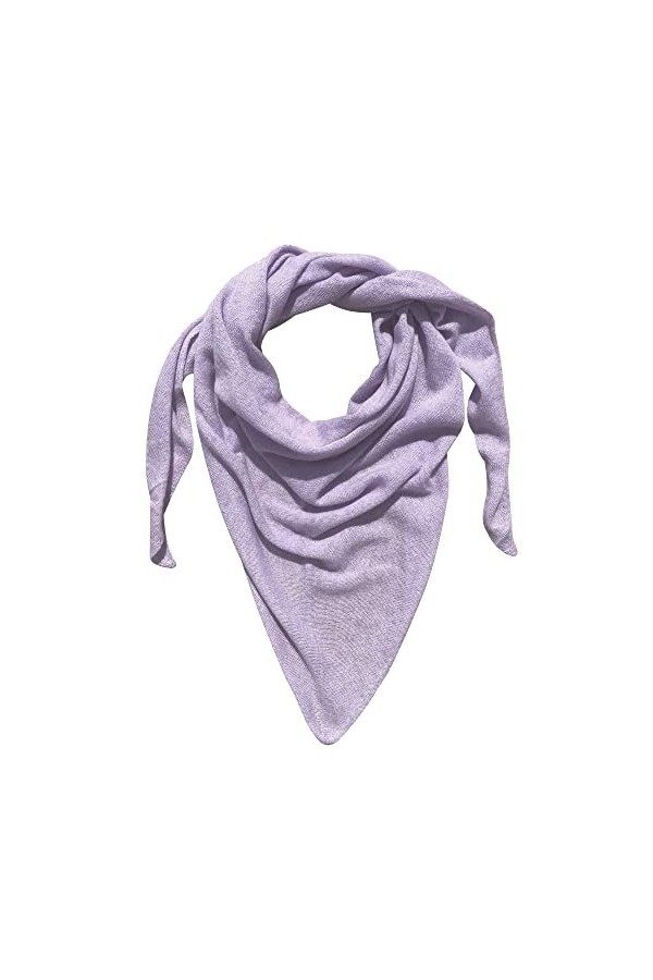 LES POULETTES - Echarpe 100% Cachemire 2 Fils Triangle Colors - Vert dEau