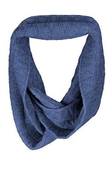 Love Cashmere Écharpe à linfini pour Femme en 100% Cachemire - Blu Jean - Fait main à Écosse