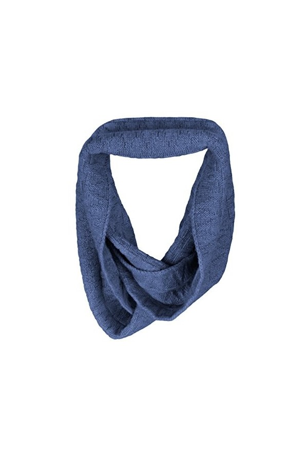 Love Cashmere Écharpe à linfini pour Femme en 100% Cachemire - Blu Jean - Fait main à Écosse
