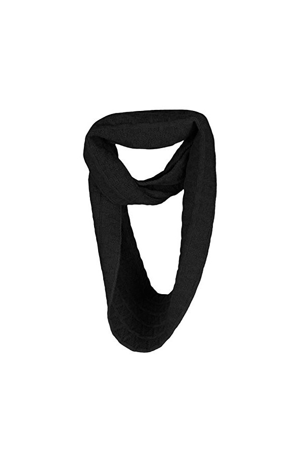 Love Cashmere Écharpe à linfini pour Femme en 100% Cachemire - Noir - Fait main à Écosse