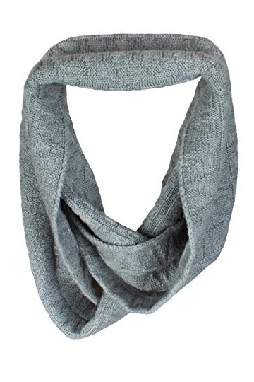 Love Cashmere Écharpe à linfini pour Femme en 100% Cachemire - Gris Clair - Fait main à Écosse