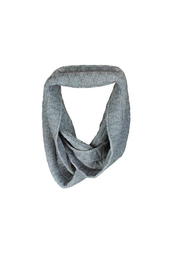 Love Cashmere Écharpe à linfini pour Femme en 100% Cachemire - Gris Clair - Fait main à Écosse