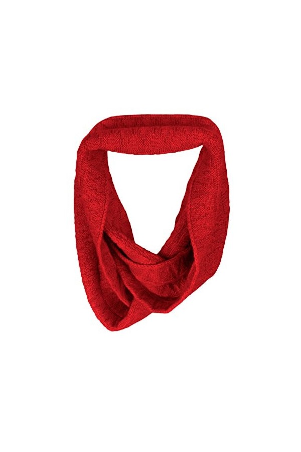 Love Cashmere Écharpe à linfini pour Femme en 100% Cachemire - Rouge Vif - Fait main à Écosse