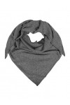 Zwillingsherz Dreieckstuch Uni aus 100% Kaschmir charpe pour Temps Froid, Gris Moyen, Taille Unique Femme