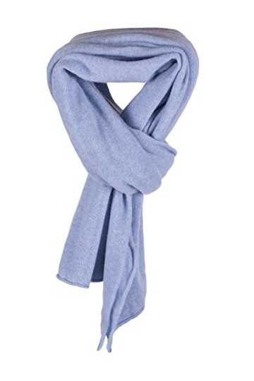 Love Cashmere Écharpe-Plaid pour Femme 100% Cachemire - Bleu - Fait main à Écosse