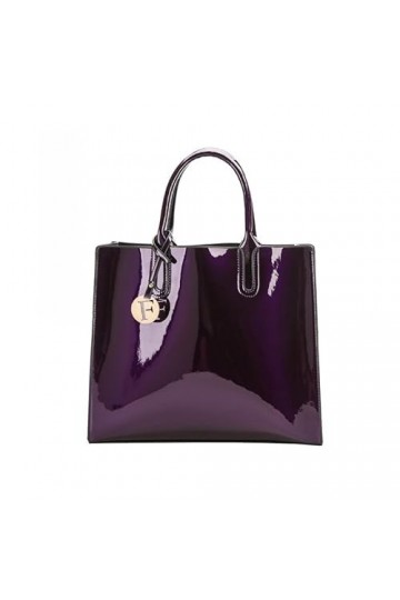 SDINAZ Femme Sacs portés Main Grande capacité Sacs bandoulière pour Les Courses Les Rendez-Vous Le Travail Quotidien Pourpre