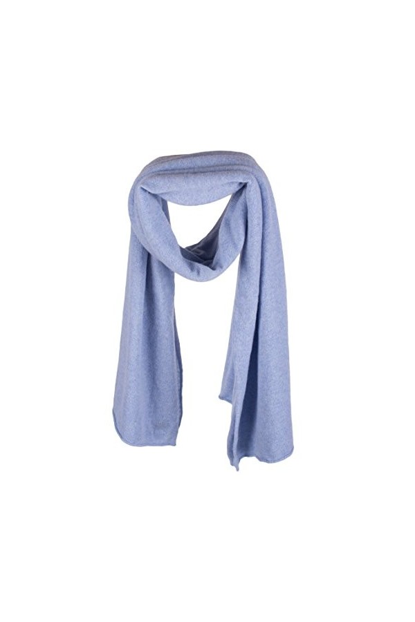 Love Cashmere Écharpe-Plaid pour Femme 100% Cachemire - Bleu - Fait main à Écosse
