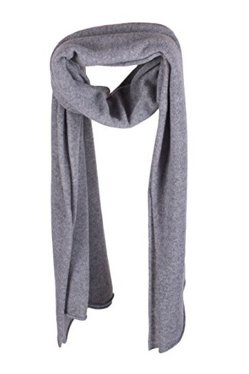 Love Cashmere Écharpe-Plaid pour Femme 100% Cachemire - Gris Clair - Fait main à Écosse