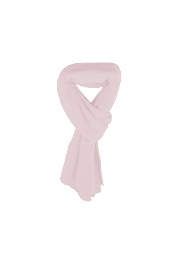 Shorts of Hawick Love Cashmere Écharpe portefeuille 100 % cachemire pour femme Rose pâle Fabriqué en Écosse, rose pâle, taill