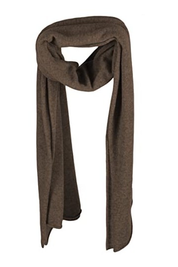 Shorts of Hawick Love Cashmere Écharpe portefeuille 100 % cachemire pour femme Marron latte Fabriqué en Écosse, Marron latte.