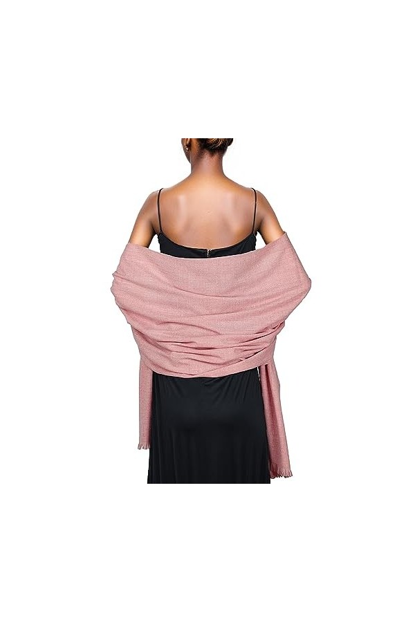 PIOYMEYA Echarpe Chale Ivoire Femme Hiver Grosse Écharpe Foulards Pashmina Etole Mariage