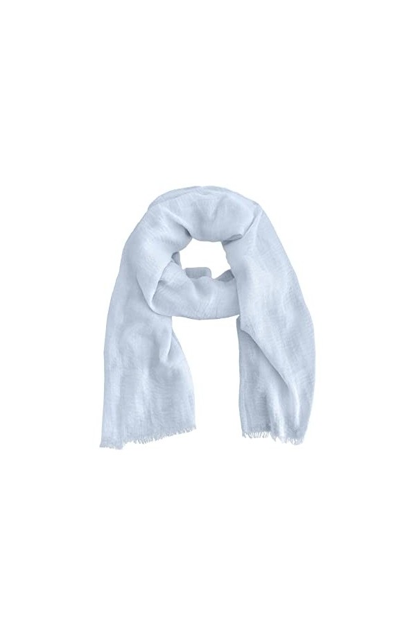 JOPHY & CO. Écharpe/étole/couvre-épaule femme 100 % Viscose élégant doux cod. 2302 , bleu ciel, Taille unique