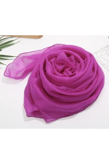 AXZ Echarpe/Châle/Foulard/Etole/Pashmina Longue en Mousseline pour Cocktail Mariage de nombreuses Couleurs 170 * 70 Pink 